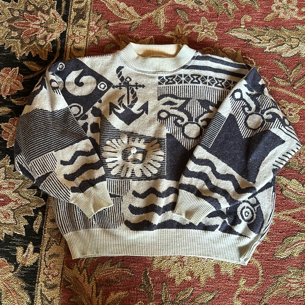 vintage nanibon cropped sweater